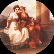 Angelica Kauffmann Allegory of Poetry and Painting Spain oil painting artist